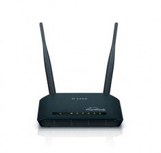 Router wireless D-link DIR-605L, 300Mbps, 4 porturi, negru foto