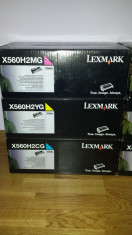 Set Cartuse Color LEXMARK X560H2MG X560H2YG X560H2CG - X560n foto