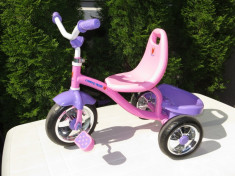 Tricicleta NOUA copii 2-4 ani, super comoda, spatar inalt, pedalare usoara foto