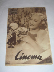 REVISTA CINEMA 2 octombrie 1937 foto