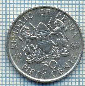 2213 MONEDA - KENIA - 50 CENTS - anul 1980 -starea care se vede foto