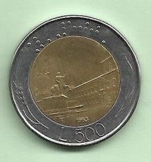ITALIA 500 LIRE 1983 moneda foto