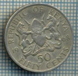 2208 MONEDA - KENIA - 50 CENTS - anul 1968 -starea care se vede