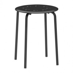 IKEA - MARIUS Taburet scaun bucatarie / living / sufragerie / hol, din plastic, picioare otel, diverse culori - Garantez cel mai bun pret OKAZII foto