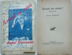 Rafael Schermann , Scrisul nu minte , 1928 , Psihografologie , 2 foto