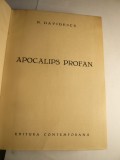 N.Davidescu - Apocalips Profan - Prima Ed. 1941, autograf