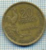 2152 MONEDA - FRANTA - 20 FRANCS - anul 1950 B - 4 plumes -starea care se vede