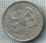 2209 MONEDA - KENIA - 50 CENTS - anul 1977 -starea care se vede