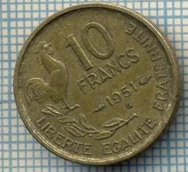 2149 MONEDA - FRANTA - 10 FRANCS - anul 1951 B -starea care se vede foto