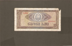 BANCNOTA 5 LEI 1966 F foto