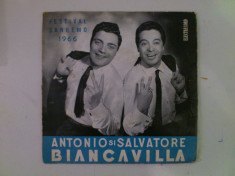 Disc vinil vinyl pick-up MIC Electrecord FESTIVAL SAN REMO Antonio si Salvatore Biancavilla 1966 45RPM EDC 715 rar vechi colectie foto