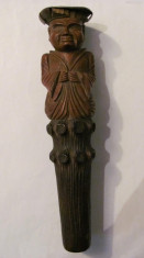 CY - Ornament vechi oriental din lemn si metal / interesant foto