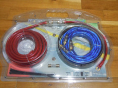 Set / Kit cablu Profesional 16 mm*2 pentru amplificatoare / statii auto ! foto