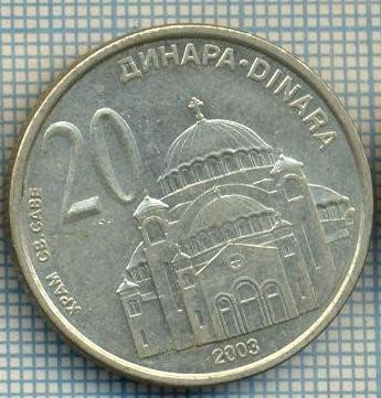 2245 MONEDA - SERBIA - 20 DINARA - anul 2003 -starea care se vede foto