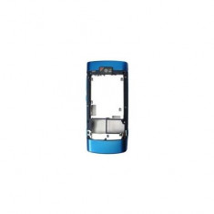 Carcasa mijloc / miez / corp Nokia X3-02 Touch and Type albastra ORIGINALA foto