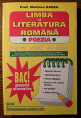 Carte - Prof. Mariana Badea - Limba si literatura romana - Poezia - pentru elevii de liceu foto