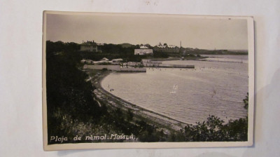 Ilustrata Movila / Techirghiol / Carmen Sylva / Eforie Sud &amp;quot;Plaja de Namol&amp;quot; 1936 foto