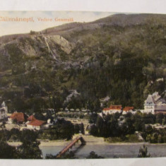 PVM - Ilustrata Baile Calimanesti "Vedere Generala", circulata 1915