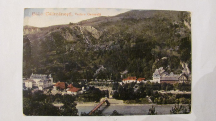 PVM - Ilustrata Baile Calimanesti &quot;Vedere Generala&quot;, circulata 1915