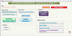 Program gestiune stocuri materii prime (pret mediu) pe baza de retetar - Bucatarie si Pizzerie foto