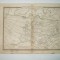Harta Gravura color Izoterme in Europa 1853