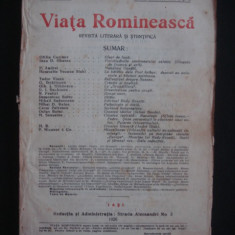 REVISTA VIATA ROMANEASCA - REVISTA LITERARA SI STIINTIFICA - FEBRUAR, MART NO 2, 3 - 1926 ANUL XVIII