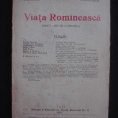 REVISTA VIATA ROMANEASCA - REVISTA LITERARA SI STIINTIFICA - DECEMBRE NO 12 - 1928 ANUL XX