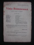 REVISTA VIATA ROMANEASCA - REVISTA LITERARA SI STIINTIFICA - NOVEMBRE, DECEMBRE NO 11-12 - 1930 ANUL XXII