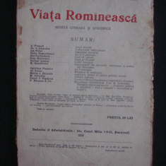 REVISTA VIATA ROMANEASCA - REVISTA LITERARA SI STIINTIFICA - NOVEMBRE, DECEMBRE NO 11-12 - 1930 ANUL XXII