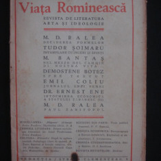 REVISTA VIATA ROMANEASCA - REVISTA LITERARA SI STIINTIFICA - 30 APRILIE NO 8 - 1934 ANUL XXVI