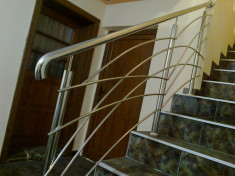 balustrazi inox si mobilier fast food foto