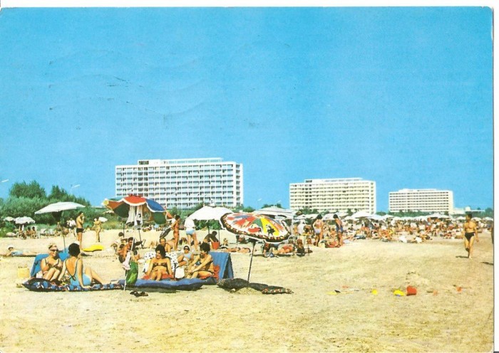 CPI (B2835) MAMAIA, VEDERE DE PE PLAJA, EDITURA OSEDT, CIRCULATA, 1972, STAMPILE, TIMBRU IMPRIMAT