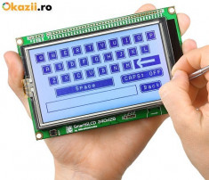 Placa de dezvoltare PIC18 cu LCD grafic + touchscreen Smart GLCD 240 x 128 MIKROELEKTRONIKA foto
