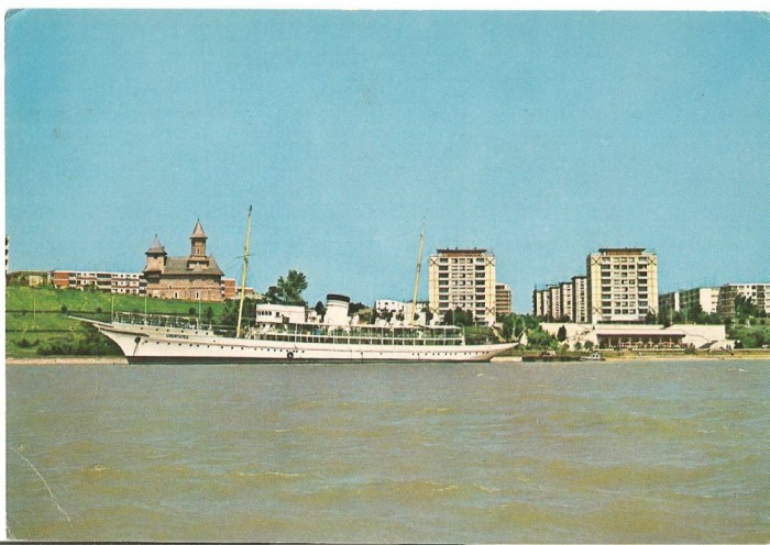 CPI (B2848) GALATI, VEDERE DE PE DUNARE, EDITURA OSETCM, CIRCULATA, 1978, STAMPILE, TIMBRU IMPRIMAT