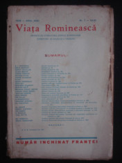 REVISTA VIATA ROMANEASCA - REVISTA LITERARA SI STIINTIFICA - NR 7 IULIE - 1939 ANUL XXXI foto