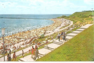 CPI (B2833) EFORIE SUD, PLAJA, EDITURA MERIDIANE, CIRCULATA, 1970, STAMPILE, TIMBRU foto