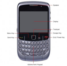 Carcase originale blackberry 8520 curve silver,blck,red,turqoaiz noi !PRET:20ron foto