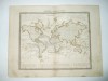 Harta Gravura color Curentii Maritimi 1853