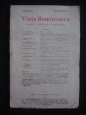 REVISTA VIATA ROMANEASCA - REVISTA LITERARA SI STIINTIFICA - OCTOMBRIE NO 10 - 1910 ANUL V foto