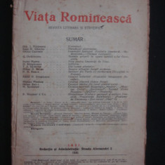 REVISTA VIATA ROMANEASCA - REVISTA LITERARA SI STIINTIFICA - DECEMBRE NO 12 - 1926 ANUL XVIII