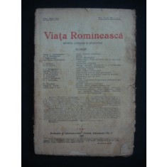 REVISTA VIATA ROMANEASCA - REVISTA LITERARA SI STIINTIFICA - MAI, IUNIE NO 5 SI 6 - 1926 ANUL XVIII