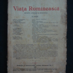 REVISTA VIATA ROMANEASCA - REVISTA LITERARA SI STIINTIFICA - MAI, IUNIE NO 5 SI 6 - 1926 ANUL XVIII