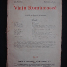 Revista Viata Romaneasca, anul XVIII, nr. 9, Septembrie 1926