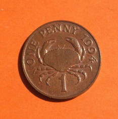 GUERNSEY 1 PENNY 1994 / CRAB foto