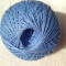 Fir de tricotat sau crosetat , bumbac 100% mercerizat - albastru senin