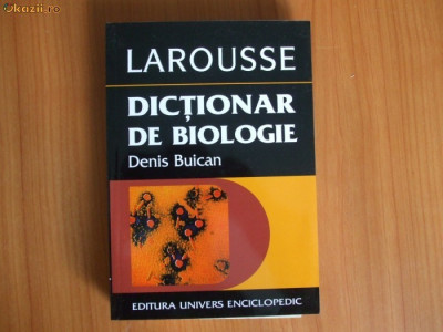 h2 Dictionar De Biologie Larousse - Denis Buican foto