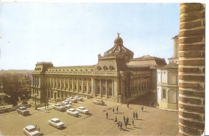 CPI (B2879) BUCURESTI, PALATUL MARII ADUNARI NATIONALE, EDITURA MERIDIANE, CIRCULATA, 1968, STAMPILE, TIMBRU