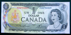 Canada 1 Dollar Dolar 1973 P-85a Signatures: Lawson-Bouey foto