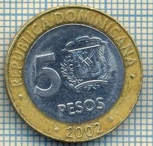 2374 MONEDA - REPUBLICA DOMINICANA - 5 PESOS - anul 2002 -starea care se vede foto