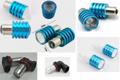 Bec LED CREE 9W H8, H11, 9006, HB4, becuri auto pentru proiectoare foto